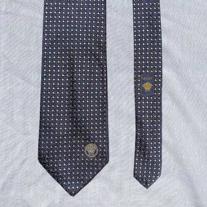 VERSACE Medusa Head Foulard pattern tie 100% silk